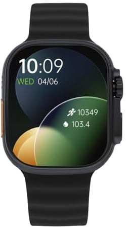 Radiant - Hollywood - Reloj Inteligente, Smartwatch con Pulsometro, Tensiometro, Monitor de Sueño y Pulsera Actividad Digital para Hombre y Mujer. Compatible con Android iOS (Silicona y Caja Negra)