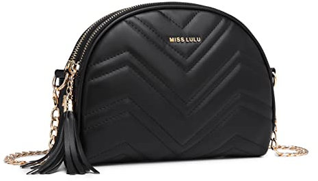 Miss Lulu Damen Umhängetasche Crossbody Bag Kleine Handytasche zum Umhängen Tägliches Arbeit Einkauf Reisen