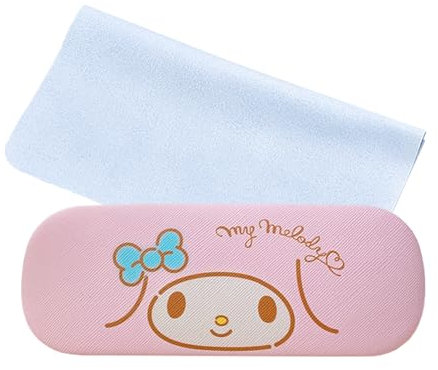 KATVVYE Custodia per occhiali a tema anime, custodia rigida per occhiali con panno per occhiali, custodia protettiva portatile per ragazzi e ragazze (rosa), rosa, Small