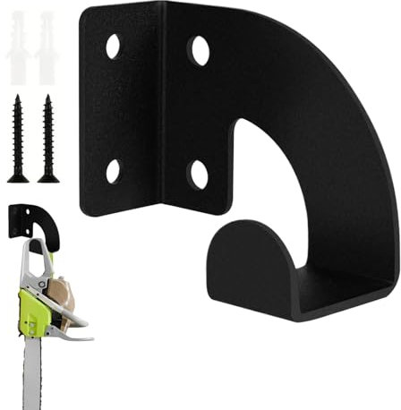 Générique Metal Saw Holder, Lawn Equipment Organizer, Adorable Compact Heavy-Duty Garden Tool Holders, Wall Mount Storage Rack for Garage, Workshop Tools, Patio and Lawn Organization