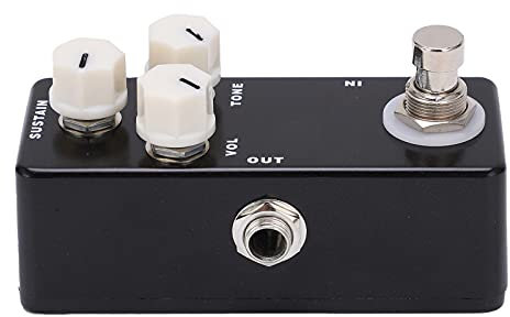 Drfeify Guitar Effect Pedal Mini Muff Fuzz True Bypass Anpassbare Instrumenten -Accessoire Teil für Musikbegeisterte Metal Black