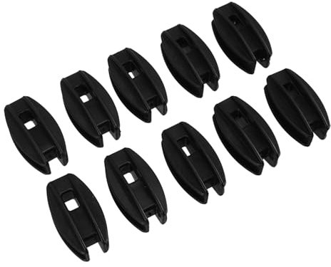 jojofuny 10pcs Electric Fence Wire Insulators Black Electronic Fence Accessories Post Wire Holding Insulators for Livestock Fencing