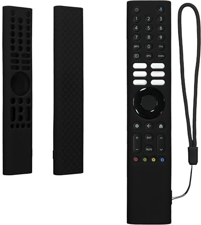 kwmobile Hülle Fernbedienung kompatibel mit Xiaomi XMRM-P3 Hülle - Silikon Case für TV Zubehör in Schwarz