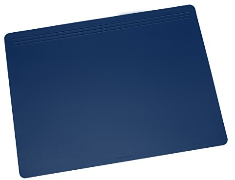 Läufer 32705 Matton Schreibtischunterlage 49x70 cm, blau, rutschfeste Schreibunterlage für besonders hohen Schreibkomfort, hochwertiger Vlies auf der Rückseite