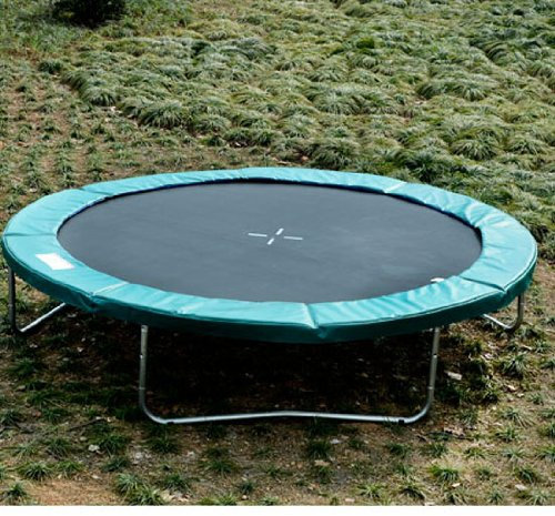 HOMCOM Cubierta de Protección Acolchada Borde de Seguridad para Trampolines Cama Elástica con Diámetro Ø244 cm Verde
