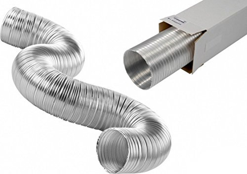 Aluminium Semi Rigid Flexible Duct Cooker Hood Kitchen Extractor Fans 4inch (4 inch 1.5m)