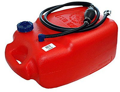 Prowake Kraftstofftank 22 Liter Set mit Pumpschlauch und Kraftstoffanschluss für Verschiedene Motoren (Tank mit Zubehör für Yamaha und Parsun Motoren)