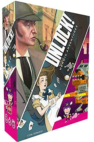 Space Cowboys Unlock Age 10+! Heroic Adventures Escape Room Card Game Ages 10+ 1-6 Players 60 Minutes Playing Time