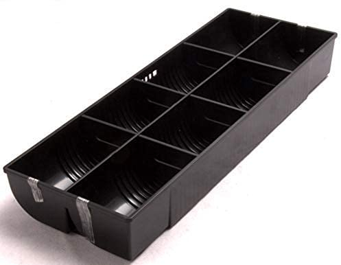 Ersatz Münzfach für 8 Münzen für 41cm breit Kassenlade, 342x126x47mm Münzeinsatz