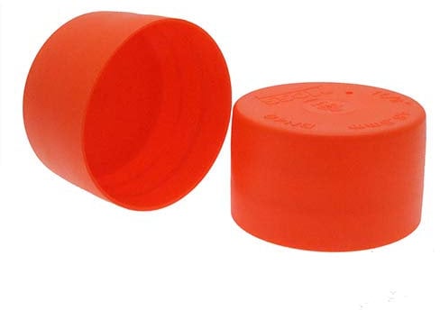 Scaffold End Caps, Scaffolding Caps, Pole Caps, Tube End Caps, 48.3mm Caps, Colour Caps, Roof Guttering Cap (50, Orange)