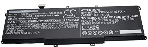 vhbw batteria compatibile con HP ZBook Studio x360 G5-4QH13EA, x360 G5 4QH13EA, X360 G5 5CN15PA notebook (8200mAh, 11,55V, Li-Ion)