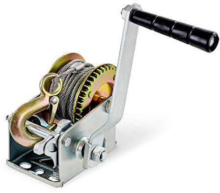 Segomo HW600 Handseilwinde, robust, 600 Pfund, Zwei-Wege-Ratsche, 8 m lang
