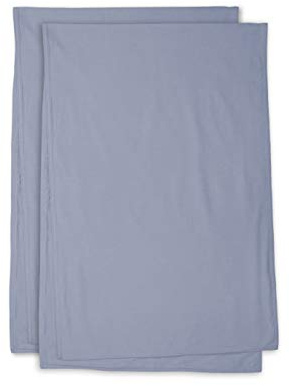jilda-tex 2er Pack Tischläufer Stone-Washed Renforce Tischwäsche Lissabon 100% Bio-Baumwolle Knitterlook Bügelfrei Uni Leinen-Optik GOTS Made in Green (Lavendel, 2X 50x160 cm)