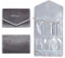 Dizdvizd Schmuckrollen, Reise Schmuck Organizer, Faltbare Lager Tasche für Reiseringe, Halsketten, Ohrringe, Armbänder, Uhren, Broschen