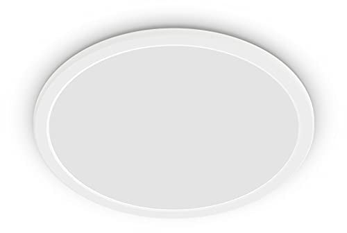 Philips LED Badezimmer Deckenleuchte Superslim, weiß, 15W, neutralweißes Licht 4.000K, 3 Lichteinstellungen - dimmen ohne Dimmer, IP44 Schutz, Einzelpack