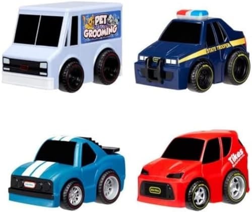 little tikes My First Cars Crazy Fast Cars Serie 3 - Aufziehauto mit bis zu 15 m Reichweite - Realistisches Design, Leicht zu Greifen - Ab 2 Jahren - Sortiert - 1 Wagen je nach Vorrat
