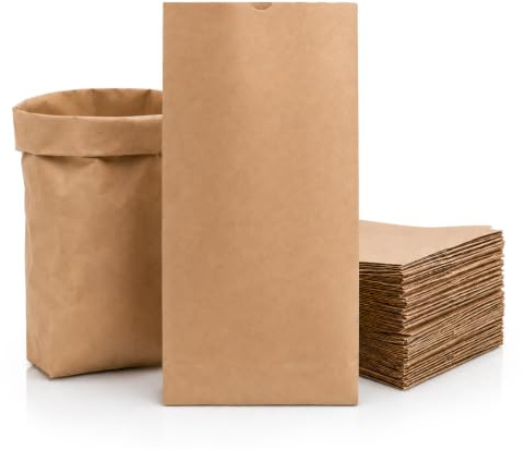verpacking Kraftpapiertüten 20 x 29 cm Braun mit Kreuzboden 8 cm [Größe und Stückzahl wählbar] lebensmittelunbedenklich Papiertüten Tüten Kreuzbodenbeutel 50 Stück
