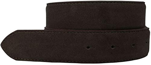 BELTINGER Wechselgürtel aus Veloursleder ohne Schnalle 3,5 cm | Druckknopf-Gürtel für Damen Herren 35mm | Wildleder-Gürtel