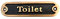 Unisex Bathroom Sign in 5 INCH- Restroom Sign Decor,Office or Business,Toilets Sign,Bathroom Decals,Toilet Brass Bathroom Door Sign.Washroom Accessories Decoration