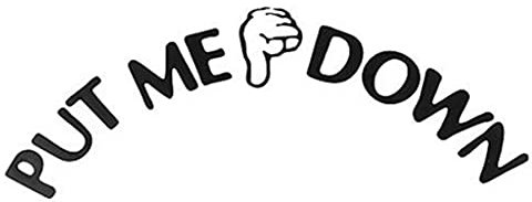 PULABO WC-Aufkleber, Put Me Down Sign Aufkleber Badezimmer WC-Sitz Aufkleber kostengünstig und Robust Praktisch