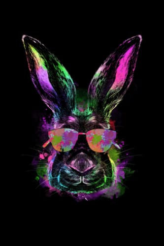 Notizbuch A5 kariert mit Softcover Design: Cooler Osterhase Frohe Ostern Bunny Osterfreunde: 120 karierte DIN A5 Seiten