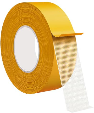 Qrity 1X Teppichklebeband, 20mmx20m, Teppichklebebänder Doppelseitiges Klebeband, Verlegeband Klebend, Teppichklebeband für Holz, Glas, Kunststoff