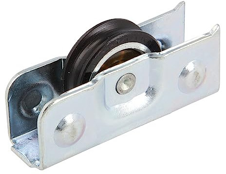 Amig - Rodamiento Ventana Corredera - Juego de 2 unidades - Tamaño 45 x 16 mm - Carcasa Metálica y Rodamiento de Bolas - Diseñado para Ventanas Deslizantes - Acero Bicromatado