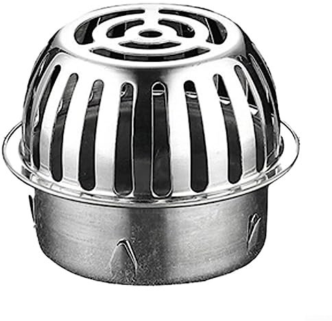 Edelstahl Anti-Clog Dach Boden Abfluss, Multi Größe Dachrinne Kanalisation Abflussfilter, geeignet für Hof Dach Anti-Blockierung Bodenablauf, 90 mm