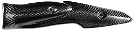 BOROCO Motorrad Auspuff Hitzeschild, Motorrad Auspuffanlage, Kohlefaserrohr Hitzeschild Schalldämpferabdeckung Passend Für Kawasaki Z900 17 19