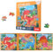 Magnetic Puzzle Kids Books-Fairy Tale, Dinosaur, Animals Themes Wooden Jigsaw Set for Ages 3 4 5 6,Travel Toy, Gift, Preschool Learning for Boys and Girls (dinosaurs)