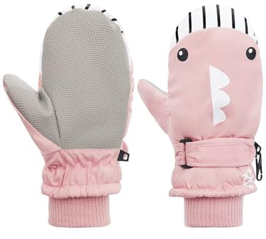 Century Star Fäustlinge Kinder Winterhandschuhe Skihandschuhe Schneehandschuhe Für Jungen und Mädchen Rosa 2-4 Jahre