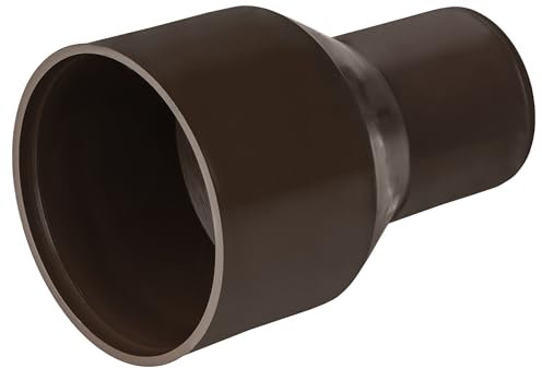 Connector Cast Iron Pipe to Plastic Pipe 50mm Drainage Sewage Downpipe Adaptor Brown