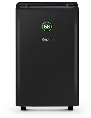 Keplin 20L Dehumidifier with HEPA Filter for Air Purification, Sleep & Laundry Mode -24 Hour Timer & Digital Display for Home, Bedroom, Bathroom, Garage &Basement- Eliminates Mould & Condensation-440W