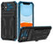 Knoowcase for iPhone 11 Case Military Grade Shockproof Phone Case with Kickstand Detachable Card Holder Heavy Duty Protective Hard PC Shell Soft TPU Bumper Cover for iPhone 11, Blue