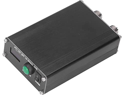 Automatischer Mini-Antennentuner von Syrisora ​​für Funkgeräte, Frequenzbereich 1,8–55 MHz, 0,96-Zoll-Display, mit Schutzgehäuse, Ideal für TV- und ATU-100-Nutzung