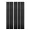 DECOON - Lot de 2 Panneaux tasseaux Bois décor Noir - Isolation Acoustique & Design Moderne - Fond Noir, idéal tête de lit & Bureau - Pose Facile - 250 x 30 x 1,9 cm (1,5m²)