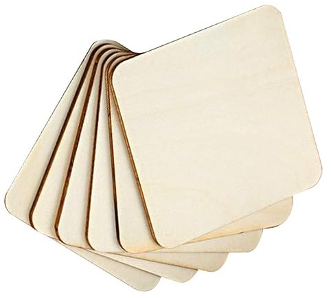 GLSTOY 36piezas Rebanadas De Madera Para Manualidades Tablas De Madera Sin Terminar Para Decoración y Bricolaje Para Pintura y Proyectos Diy