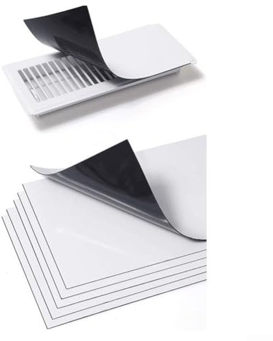1/4 cubiertas de ventilación magnéticas, cubiertas de ventilación magnéticas cortables para el hogar, suelo, pared, rejillas de ventilación de techo, registros de aire, rejillas de ventilación de aire