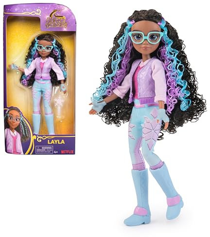 Unicorn Academy, Bambola Layla con Capelli con Mèches, 5 accessori di Moda e Strumento per lo Styling dei Capelli, 24 cm, Bambole e Unicorni Giocattolo per Bambine, 4+ Anni