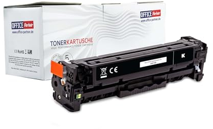 OFFICE Partner Kompatibel Toner recycelt als Ersatz für HP 410A CF413A CF412A CF411A CF410A für HP Color Laserjet Pro MFP M477fdw M477fdn M452nw M377dw M452dn M452dw M477dw M477nw (Schwarz)
