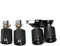 Auspuffblenden Kompatibel mit BMW F10 M5 Auspuffblende Edelstahl Autoauspuff 525i 520i 528i 523i Schalldämpferblende(Carbon)