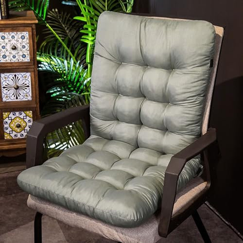 Generisch Schaukelstuhl Kissen, Hochlehner Auflage Sitzkissen Für Gartenmöbel Oder Stuhl, Soft Bequemes Stuhlauflage Sessel Auflagen Für Bürostuhl Gartenmöbel Indoor Outdoor Patio,Grau,45 * 85cm