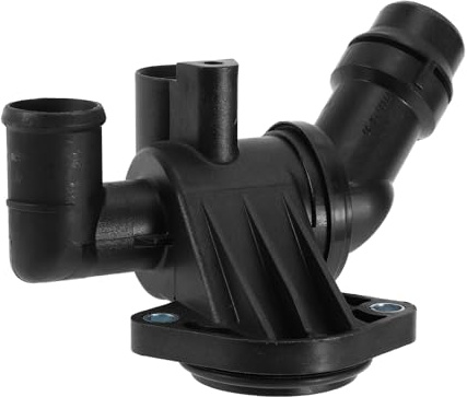 Motoforti Thermostatgehäuse Montage Für Audi A4 Quattro 05-09 L4 2.0L 1 Stk | Für Audi A4 BPG 05-06,BWT 07-09,Für Audi A6 2.8L 08-09,3.0L 06,3.2L 06-09,OE 06D121111G,Kunststoff,Schwarz