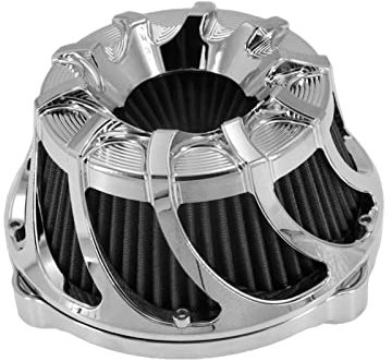 ZAPYVET Filtro aria moto CNC filtro aria, for Harley, Sportster XL883 1200 48 Softail Heritage Touring Big Twin Cam Road Glide Dyna Filtro di aspirazione per moto(Air Filters A)
