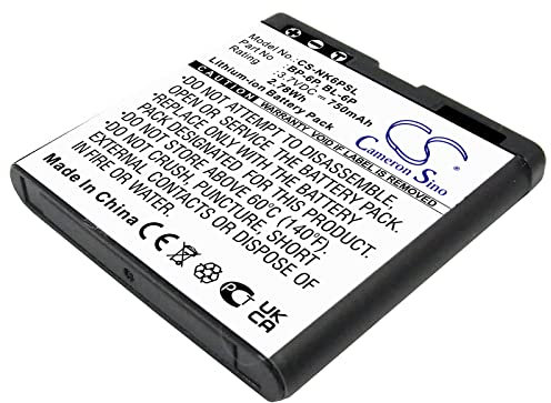 TCTK Akku 750mAh Kompatibel mit [Nokia] 6500, 6500 Classic, 6500C, 7900, 7900P, für [Mobiado] Professional 105 Damascus, Professional 105CLB, 105EM, 105GCB, 105GMT, 105ZAF, für [Seecode] S40 Ersetz