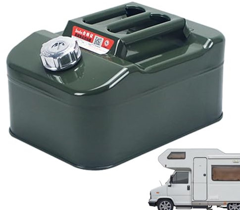 Metal Box - Contenedor de gasolina con salida, 5L 10L 3L | Contenedor de combustible de acero inoxidable, benzinkanister, recipiente de combustible, recipiente de aceite para automóviles, c