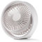 Ventilador de mesa inalámbrico y silencioso, fuerte flujo de aire, portátil y ligero, rotación de 360 grados (rosa)