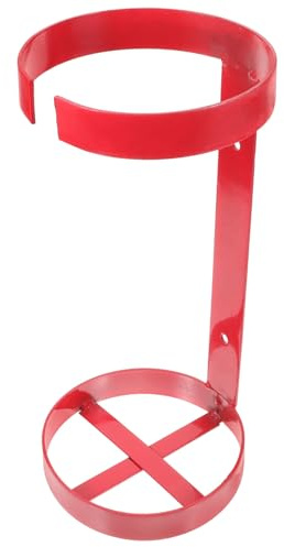 Gatuida Support Mural pour Extincteur Incendie 5-6kg en Métal Rouge, Équerre Métallique Stable et Facile à Utiliser, pour Bateau et Véhicule