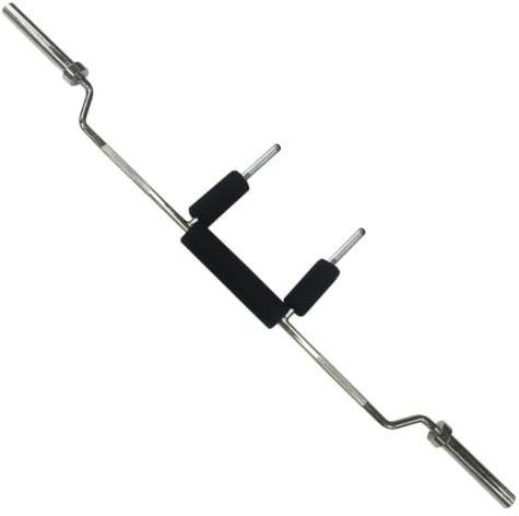 GymBeam Safety Squat Bar - Home Gym Equipment für verbessertes Unterkörpertraining, 20 kg Heavy Duty Kniebeugenstange mit weicher Polsterung, kompatibel mit Olympiahantelscheiben, Grau