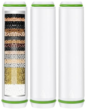 Shower Filter Replacement Cartridge Compatible with MEKO Handheld Shower | 15-Stage Shower Head Filter for Reducing Limescale & Chlorine, 3PACK